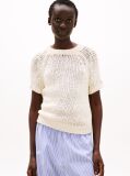 White Short Sleeve Jumper  Women