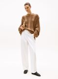 White Relaxed Straight Leg Chinos  Women