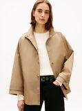 Beige Water Repellent Oversized Car Coat  Women