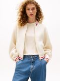 Beige The Sofia Capsule Wool Blend Bomber Jacket  Women