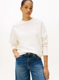 Beige Logo Embroidery Relaxed Fit Sweatshirt  Women