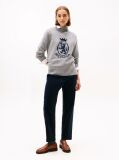 Blue Corduroy Slim Straight Pant  Women