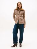 Blue Mid Rise Relaxed Barrel Leg Jeans  Women