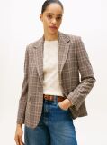 Multi Check Regular Fit Single Breasted Blazer  Women