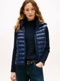 Blue Water Repellent Padded Packable Slim Gilet  Women
