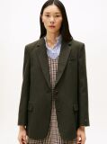 Πράσινο Ριγέ Oversized Blazer  Γυναίκες