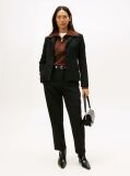 Black Slim Straight Leg Trousers  Women