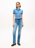 Multi Short Sleeve Polo Jumper With Silk  Women