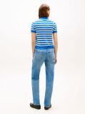 Multi Short Sleeve Polo Jumper With Silk  Women