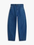 Blue Belted High Rise Balloon Leg Jeans  Women