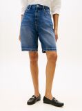 Μπλε Άνετη Denim Βερμούδα  Γυναίκες