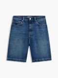 Μπλε Άνετη Denim Βερμούδα  Γυναίκες