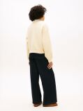 Beige Crest Embroidery Relaxed Terry Sweatshirt  Women