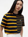 Multi Ριγέ Άνετο T-Shirt Με Κλασική Λαιμόκοψη  Γυναίκες