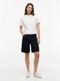 White Interlock Knit Boxy T-Shirt  Women