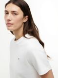 White Interlock Knit Boxy T-Shirt  Women