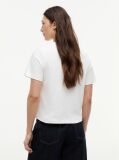 White Interlock Knit Boxy T-Shirt  Women