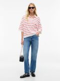 Multi Oversized Fit Stripe Polo Shirt  Women