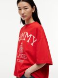Κόκκινο T-Shirt Oversized Σε Άνετη Γραμμή  Γυναίκες