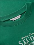 Green Logo Interlock Knit Crew Neck T-Shirt  Women