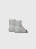 Grey Tommy Hilfiger Baby Classic Socks 2 Pack  Newborn