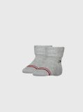 Grey Tommy Hilfiger Baby Classic Socks 2 Pack  Newborn