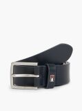 Blue Kids' Square Buckle Leather Belt  Kids Unisex