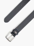 Blue Kids' Square Buckle Leather Belt  Kids Unisex