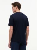Μπλε Interlock Πλεκτό T-Shirt  Άνδρες