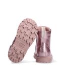 Pink Patent Cleat Lace-Up Boots  Girls