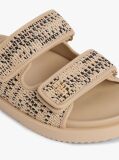 Multi Raffia TH Monogram Double Strap Sandals  Women