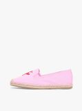 Pink Logo Embroidery Canvas Espadrilles  Women