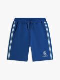 Blue Crest Embroidery Lightweight Relaxed Sweat Bermuda Shorts  Men