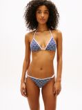 Blue Essential Print Side Tie Bikini Bottoms  Women