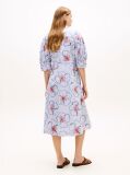 Multi Half Sleeve Midi Shirt Dress  Women