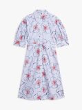 Multi Half Sleeve Midi Shirt Dress  Women