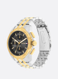Grey Grey Dial Two-Tone Sub-Counter Watch  Men