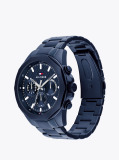 Blue Navy Geometric Dial Watch  Men
