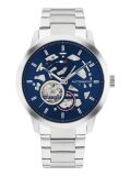Blue Blue Dial Stainless Steel Sub-Counter Watch  Men