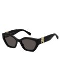 Black Modern Preppy Geometrical Sunglasses  Women