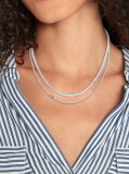 Silver Layered Set Necklace  Women