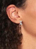 Silver Nautical Knot Earrings  Women