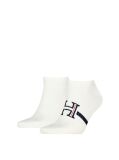 White Tommy Hilfiger Men's Sneaker Socks 2 Pack  Men
