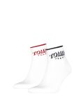 White Tommy Jeans Unisex Quarter Socks 2 Pack  Unisex