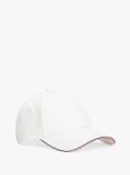 White Signature Six-Panel Baseball Cap  Men