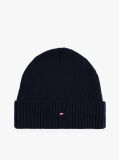 Blue Hilfiger Flag Beanie With Cashmere  Men