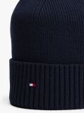 Blue Hilfiger Flag Beanie With Cashmere  Men