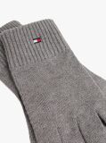 Grey Hilfiger Flag Embroidery Gloves with Cashmere  Men