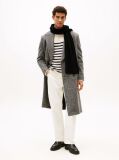 Black Hilfiger Flag Embroidery Scarf with Cashmere  Men