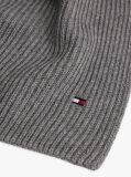 Grey Hilfiger Flag Embroidery Scarf with Cashmere  Men